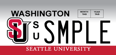 Seattle University license plate
