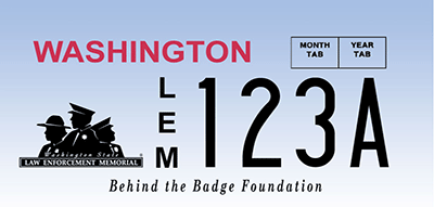 Law Enforcement Memorial license plate