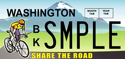Share the Road license plate